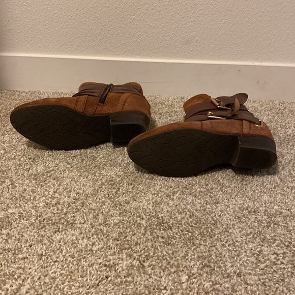 🎠NAYA Fisher Moto Brown Ankle Boots Booties - Picture 12 of 12